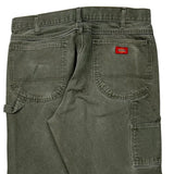 Dickies Carpenter Pants - 34W 29L Green Cotton