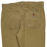 Carhartt Double Knee Carpenter Trousers - 33W 32L Khaki Cotton