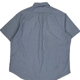 Ralph Lauren Striped Short Sleeve Shirt - 2XL Blue Cotton