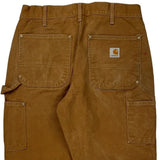 Made In USA Carhartt Double Knee Carpenter Pants - 31W 29L Brown Cotton