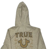 True Religion Hoodie - XL Gold Cotton Blend