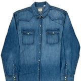 Levis Denim Shirt - 2XL Blue Denim