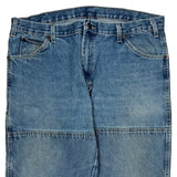 Dickies Double Knee Carpenter Jeans - 38W 31L Blue Cotton