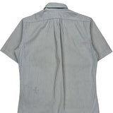Ralph Lauren Striped Short Sleeve Shirt - Small Blue Cotton