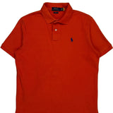 Polo By Ralph Lauren Polo Shirt - Small Orange Cotton