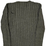 Polo By Ralph Lauren Cable Knit Sweater - Medium Gray Cotton