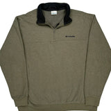 Columbia 1/4 Zip - XL Green Polyester