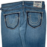 True Religion Contrast Stitch Jeans - 38W 31L Blue Denim
