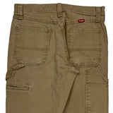 Wrangler Carpenter Trousers - 31W 31L Brown Cotton