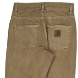 Carhartt Carpenter Trousers - 27W UK 8 Beige Cotton