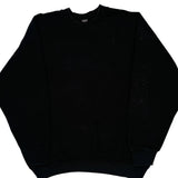 90S Blank Unbranded Sweatshirt - XL Black Cotton