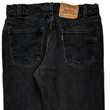 Made In USA Levis 550 Jeans - 32W 30L Black Cotton