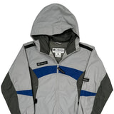 Columbia Windbreaker - Small Gray Polyester