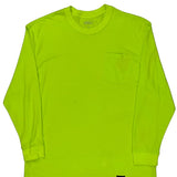 Dickies Long Sleeve T-Shirt - XL Yellow Cotton
