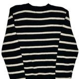 Polo By Ralph Lauren Striped Sweater - Large Black & White Cotton