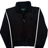Ralph Lauren Striped Track Jacket - Medium Black Polyester