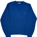 Izod Lacoste Sweater - Large Blue Cotton