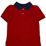 Age 3 Polo By Ralph Lauren Polo Shirt - 3XS Red Cotton