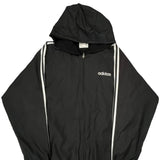 Adidas Windbreaker - Large Black Polyester
