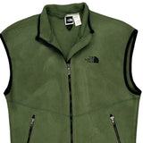 The North Face Vest - Large Green Polyester