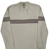 Ralph Lauren Striped Sweater - XL Cream Cotton