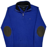 Tommy Hilfiger 1/4 Zip - Large Blue Cotton