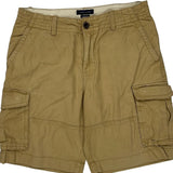 Tommy Hilfiger Cargo Shorts - 34W 9L Khaki Cotton