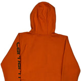Age 14-16 Carhartt Hoodie - Large Orange Cotton