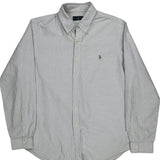 Ralph Lauren Striped Shirt - XL Blue Cotton