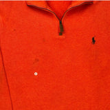 Polo By Ralph Lauren 1/4 Zip - Medium Red Cotton