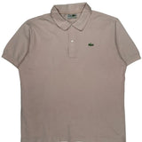 Lacoste Polo Shirt - Large Pink Cotton