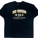 Pittsburgh Steelers Reebok T-Shirt - XL Black Cotton