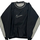 Nike Windbreaker - Large Gray Polyester