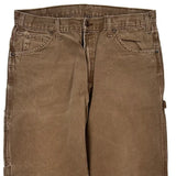 Dickies Double Knee Carpenter Pants - 36W 30L Brown Cotton