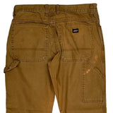 Dickies Double Knee Carpenter Trousers - 32W 30L Brown Cotton