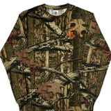 Mossy Oak Camo Long Sleeve T-Shirt - Medium Green Cotton
