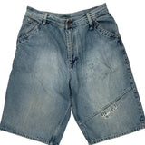Unbranded Baggy Denim Shorts - 32W 11L Light Wash Denim