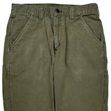 Carhartt Double Knee Carpenter Pants - 30W 31L Green Cotton