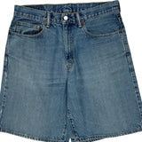 Levis Denim Shorts - 34W 11L Blue Denim