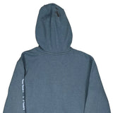 Carhartt Spellout Hoodie - Medium Blue Cotton