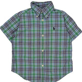 Age 2 Ralph Lauren Checked Short Sleeve Shirt - 3XS Multicoloured Cotton