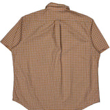 Ralph Lauren Checked Short Sleeve Shirt - 2XL Orange Cotton