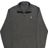 Polo By Ralph Lauren 1/4 Zip - XL Gray Cotton