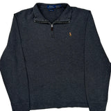 Polo By Ralph Lauren 1/4 Zip - Medium Gray Cotton