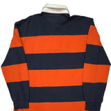 Tommy Hilfiger Striped Rugby Shirt - XL Navy Cotton