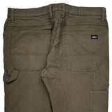 Dickies Carpenter Pants - 38W 32L Brown Cotton