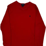 Age 12 Polo By Ralph Lauren Long Sleeve T-Shirt - Large Red Cotton