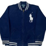 Age 6-7 Polo By Ralph Lauren Graphic Zip Up - Small Blue Cotton