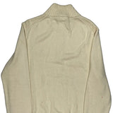 Polo By Ralph Lauren 1/4 Zip - Large Cream Cotton