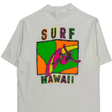 Single Stitch Surf Hawaii Tee Jays Graphic T-Shirt - Large Multicoloured Cotton